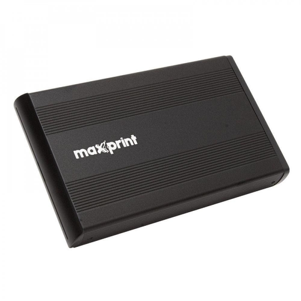 Case Para Hd Externo Sata 3,5 Usb Maxprint Preto Bivolt