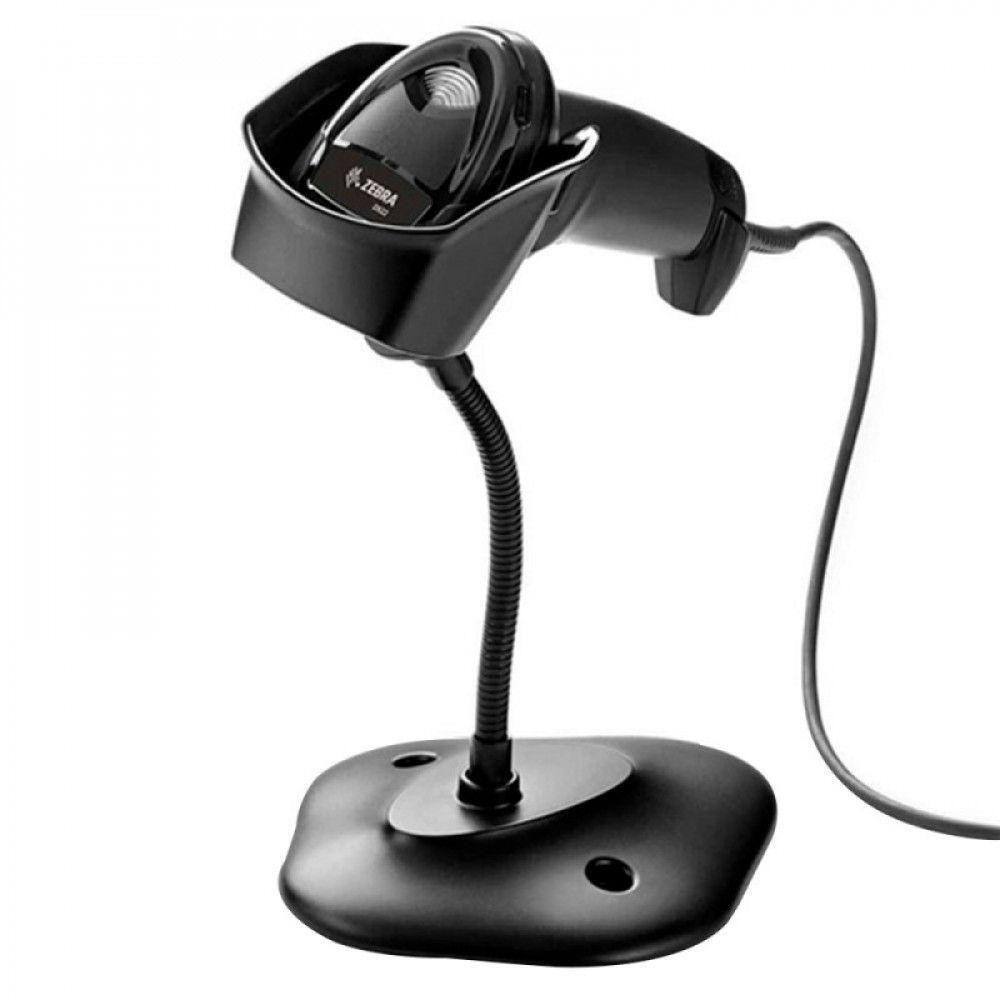 Leitor Código De Barras Zebra Ds2208 Usb C/pedestal -d Preto