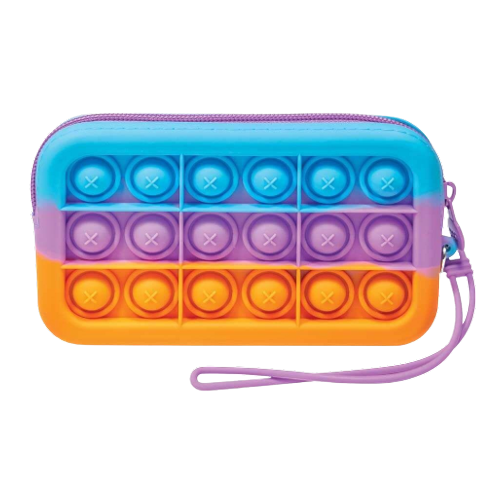 Estojo / necessaire de silicone Poosh pop it Colors DAC
