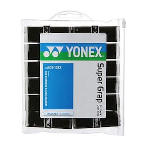 Overgrip Yonex Super Grap Com 12 Unidades Cor Preto