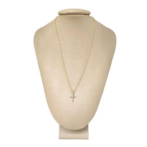 Colar Ouro 18k Cruz Cravejada Legítima - Ponte Vecchio Joias