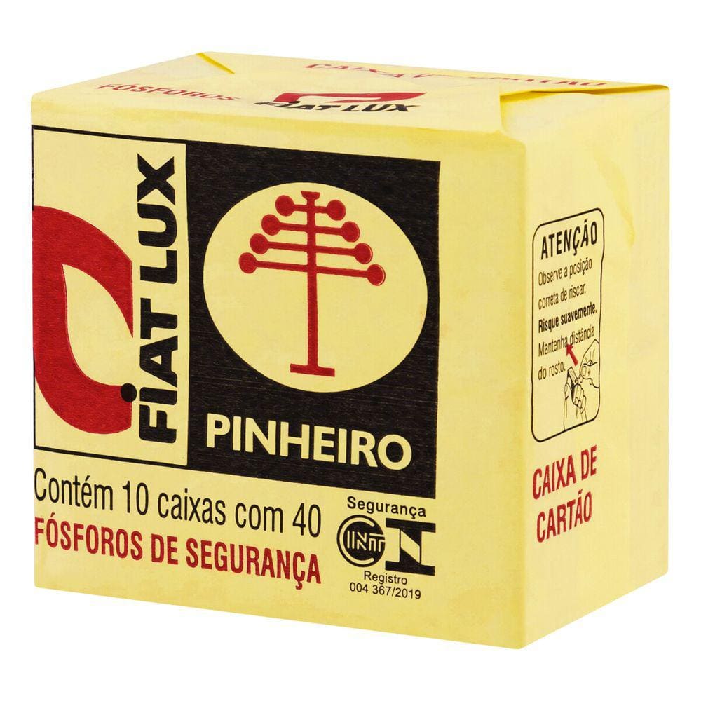 Fósforo Pinheiro Fiat Lux 10 Caixas Cartão