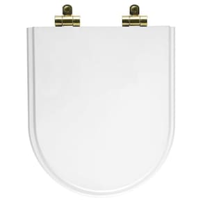 Assento Sanitário Link/Lk Branco Deca c/Ferragem Dourada