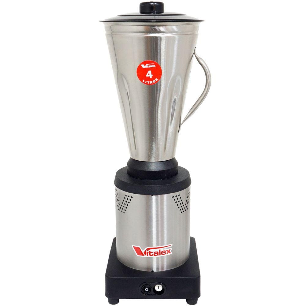 Liquidificador Industrial Profissional 4 Litros 840W Baixa Rotação Bivolt Vitalex LQI-04 Copo Inox