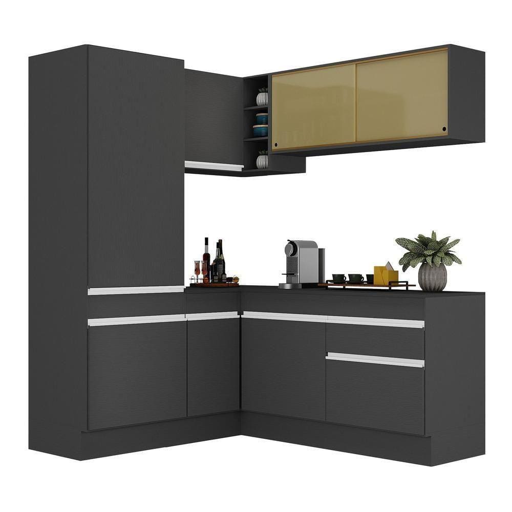 Armário De Cozinha Completa De Canto V2088 Branco