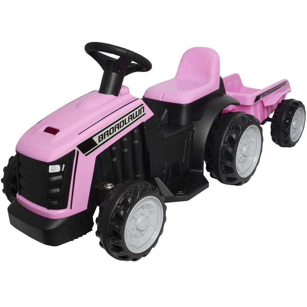 Mini Carro Trator com Reboque Caçamba Elétrico 6V Infantil Criança Bateria Brinqway BW-079 Bivolt