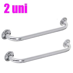 Alça De Apoio Banheiro Barra Inox Acessibilidade Kit2 Uni