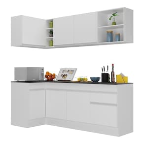 Armário De Cozinha Compacta De Canto V2093 Branco