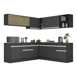 Armário De Cozinha Completa De Canto V2096 Branco