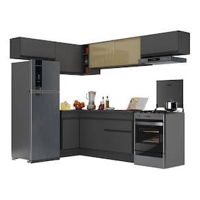 Armário De Cozinha Completa De Canto Multimóveis V2095