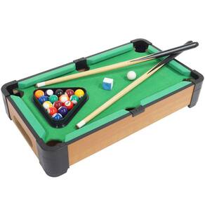 Mesinha de Jogo Sinuca 40CM Infantil Snooker Brilhar Com 02 Tacos