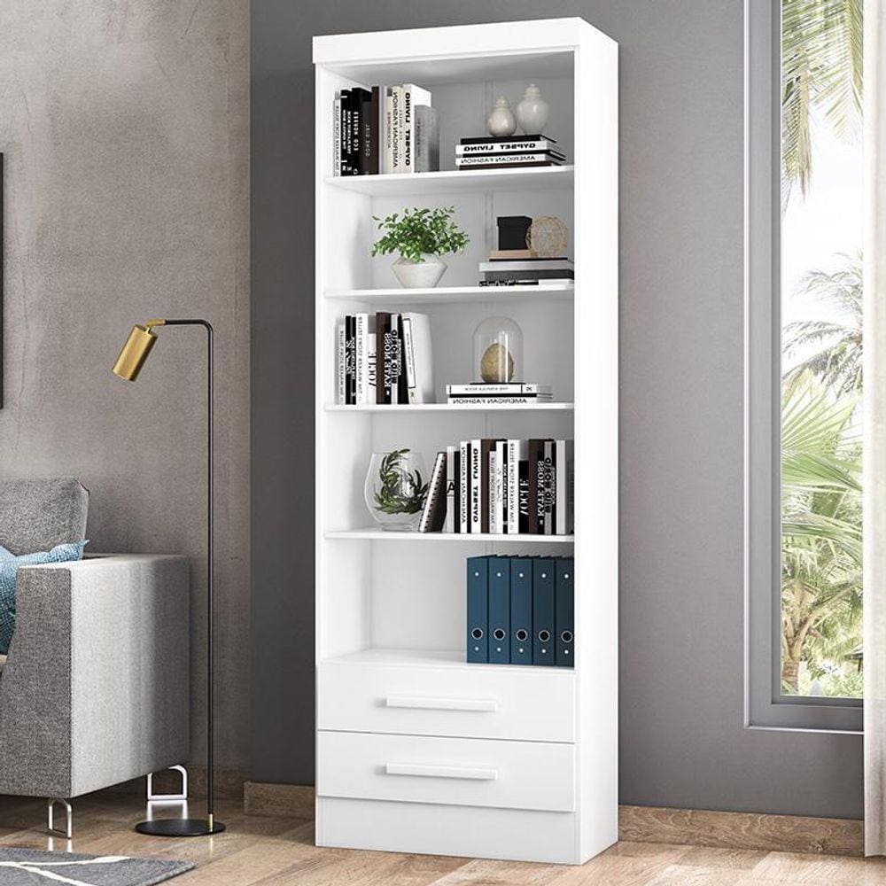 Livreiro 3420 com 2 Gavetas e 5 Prateleiras