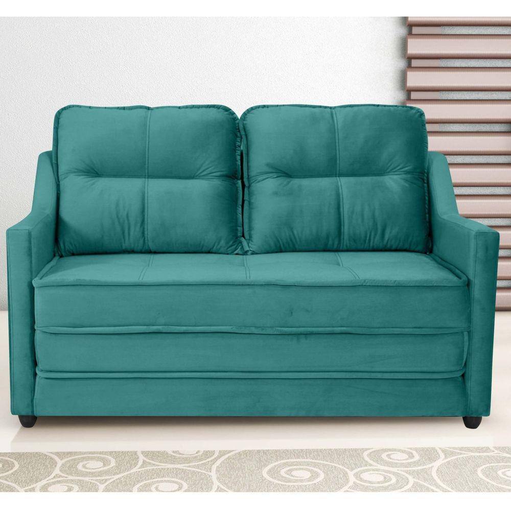 Sofa cama com bau 2 banqueta Pontofrio