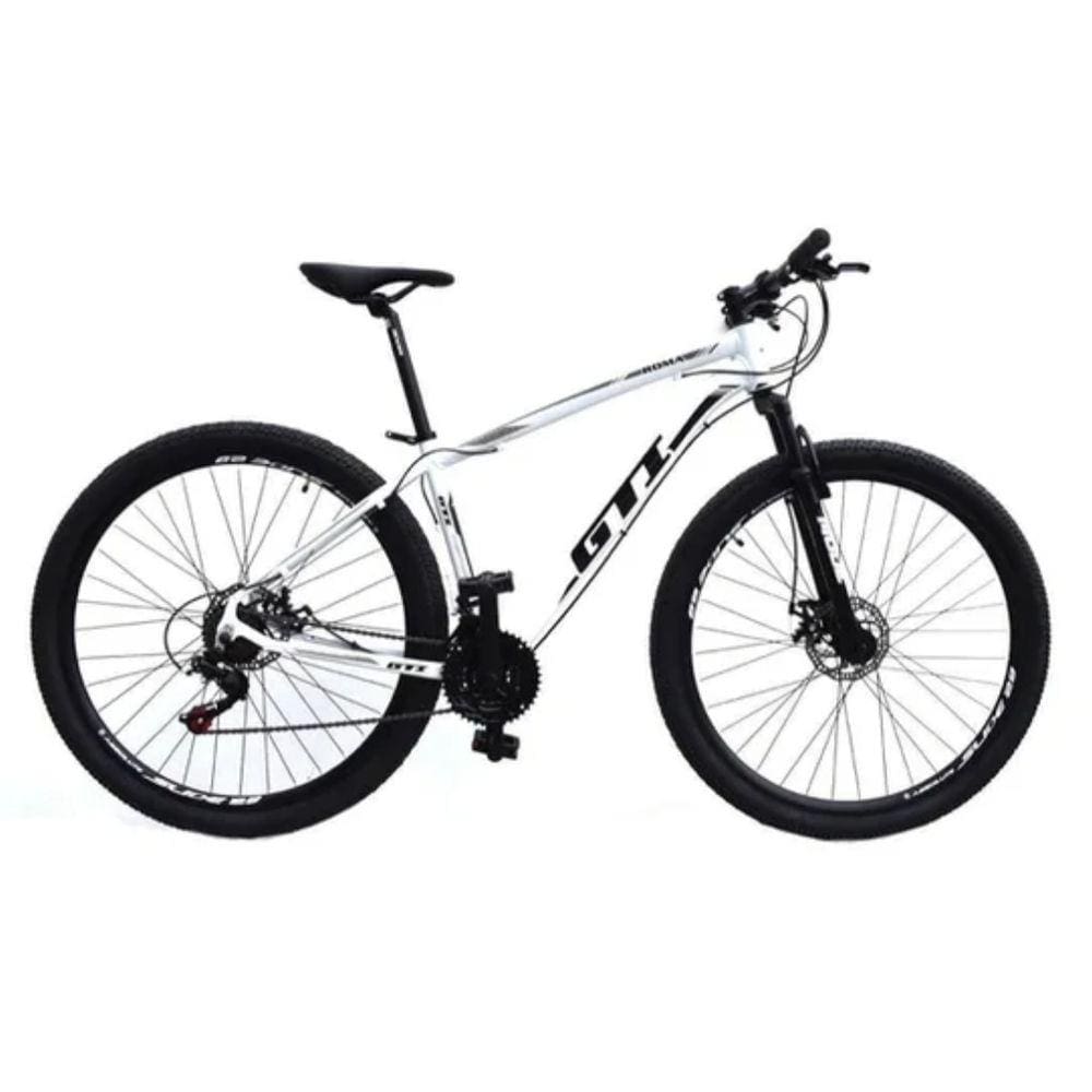 Bicicleta GTI Roma Aro 29 Quadro 17 Alumínio Branca 24V.