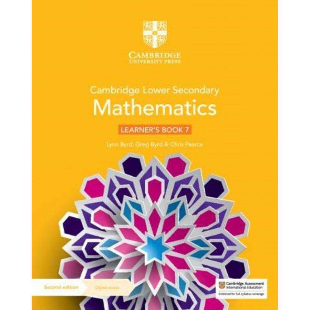 Cambridge Lower Secondary Mathematics 7 - Learner S Book With Digital Access - 2Nd Ed.
