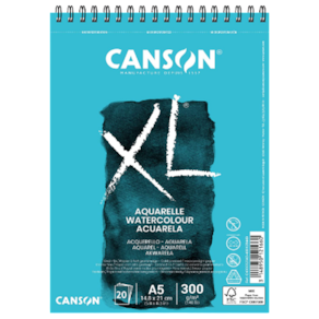 Bloco Papel XL Aquarelle A5 20F 300g aquarela Canson