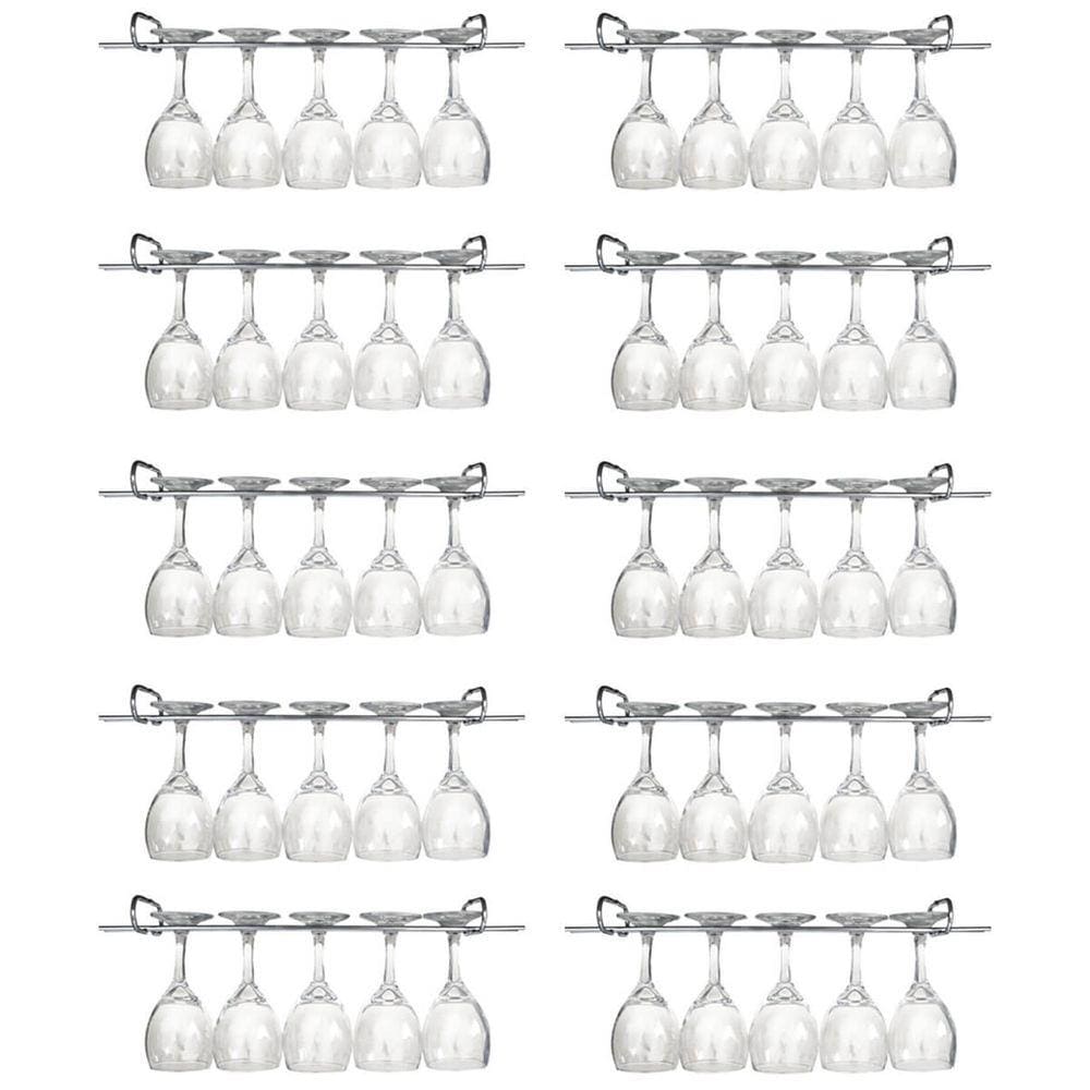 12 Suporte Para Taças Cromado Aramado Adega Bar Vinho 25cm