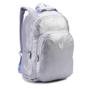 Mochila Feminina Nylon Brilho Básica Escola Trabalho Academia