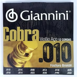 Encordoamento Giannini Violao Geef12ef Bronze Fosf Leve 12 Cordas - I-5 / 14