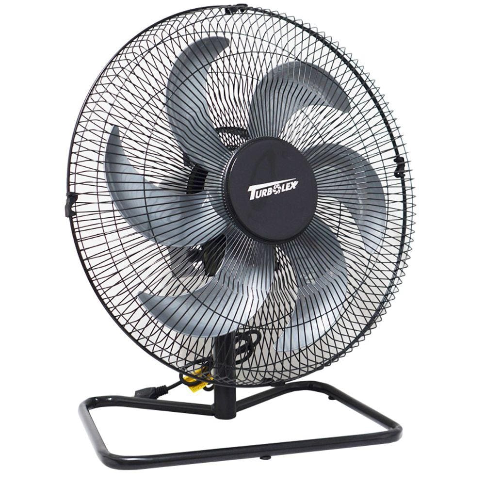 Ventilador Mesa Chão 50cm Bivolt 110V 220V 200W Industrial Turbo Turbão 6 Pás GF Vitalex Preto
