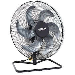 Ventilador Mesa Chão 50cm Bivolt 110V 220V 200W Industrial Turbo Turbão 6 Pás GF Vitalex Preto