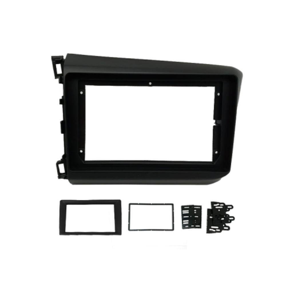 Moldura Fiamon 9" Honda Civic 2012/2016 - Preta