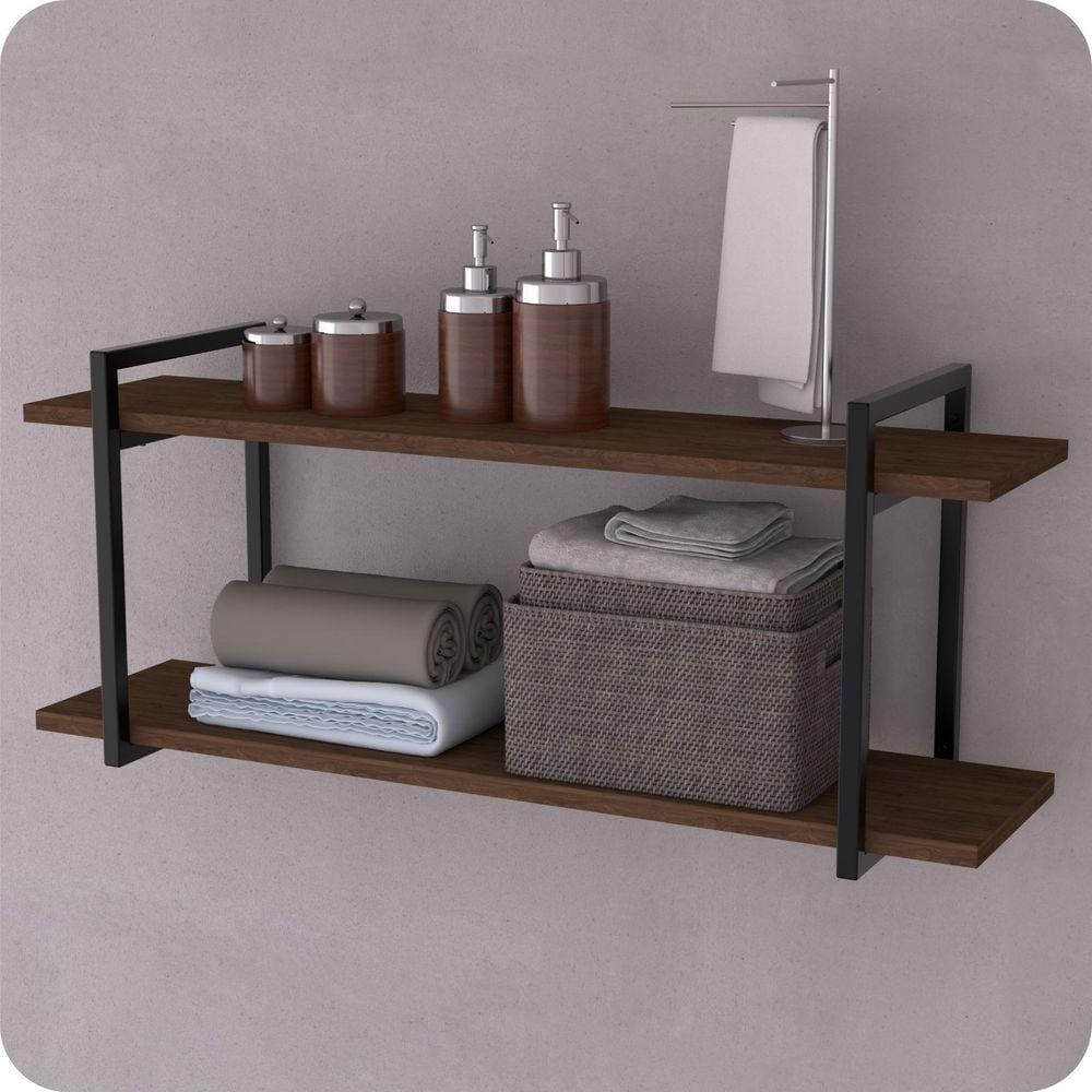 Prateleira Estilo Industrial Banheiro Parede GND PM 100cm