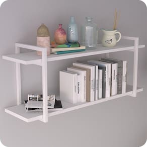 Prateleira Estilo Industrial P/ Quarto Parede GND BB 120cm