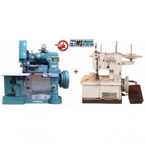 Colarete + Overlock Semi Industriais De 2 Agulhas 220v
