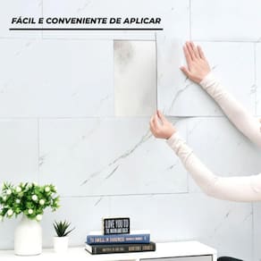 Kit 5 Placas Painéis 3d Autocolante 60 X 30 Mármore Premium