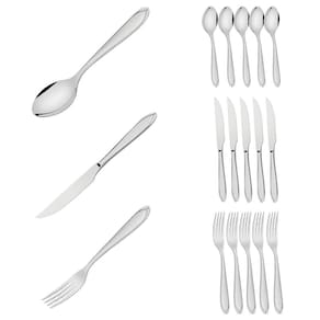 Kit Talheres Inox Garfo Faca E Colher 18 Unidades Laguna Tramontina