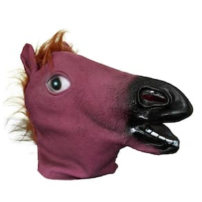 Máscara Cabeça de Cavalo Marrom Claro