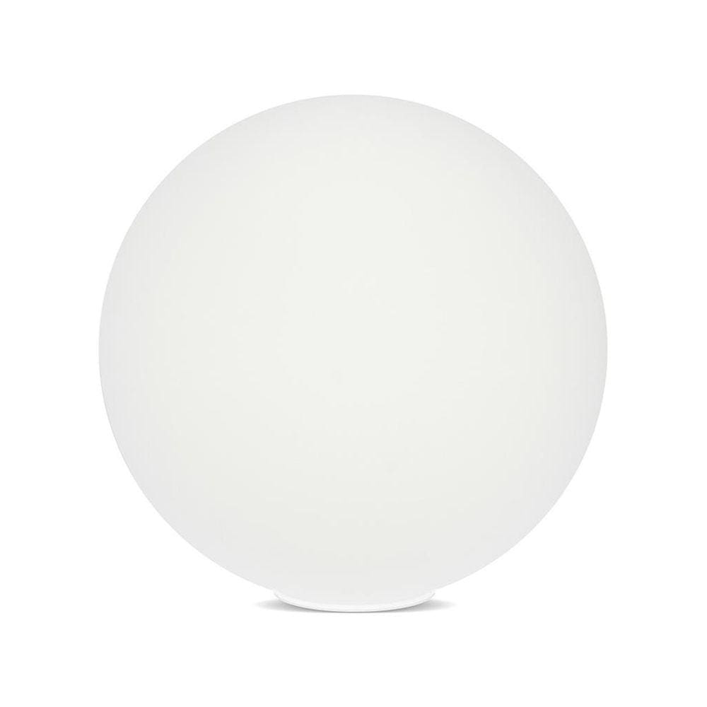 Globo Lustre Bolinha Grande Em Vidro Leitoso Orby 23x23 cm