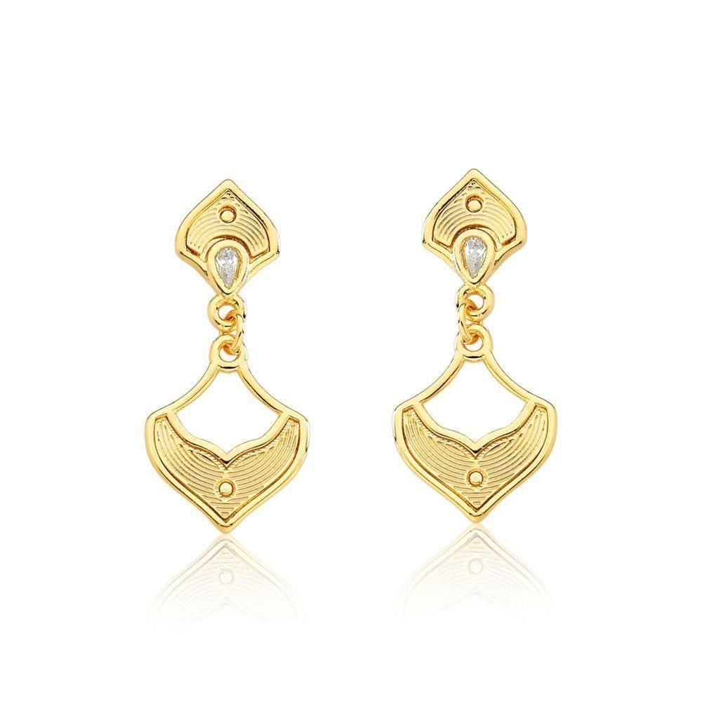 Brinco Mermaid Revestido Em Ouro