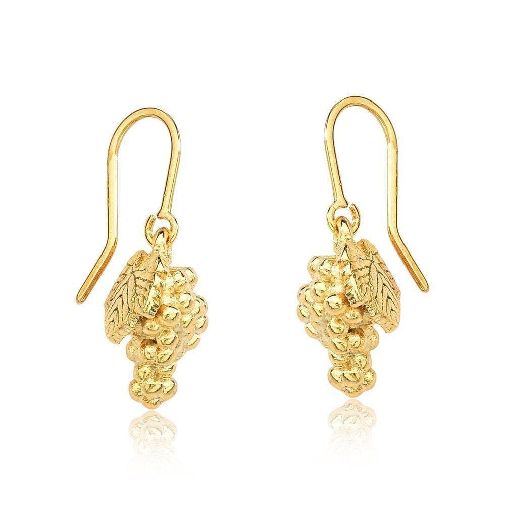 Brinco Cacho De Uvas Revestido Em Ouro