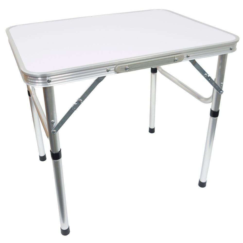 Mesa de Camping Praia Dobrável 60x45 em Alumínio e Vira Maleta Importway IWMCD-6045
