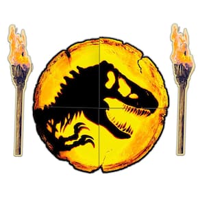 Kit Decorativo Jurassic World 90cm - 6 Itens
