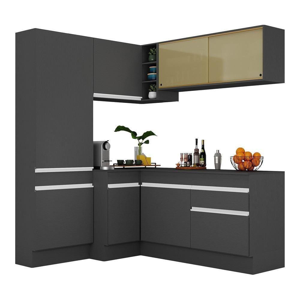 Armário De Cozinha Completa De Canto V2089 Branco