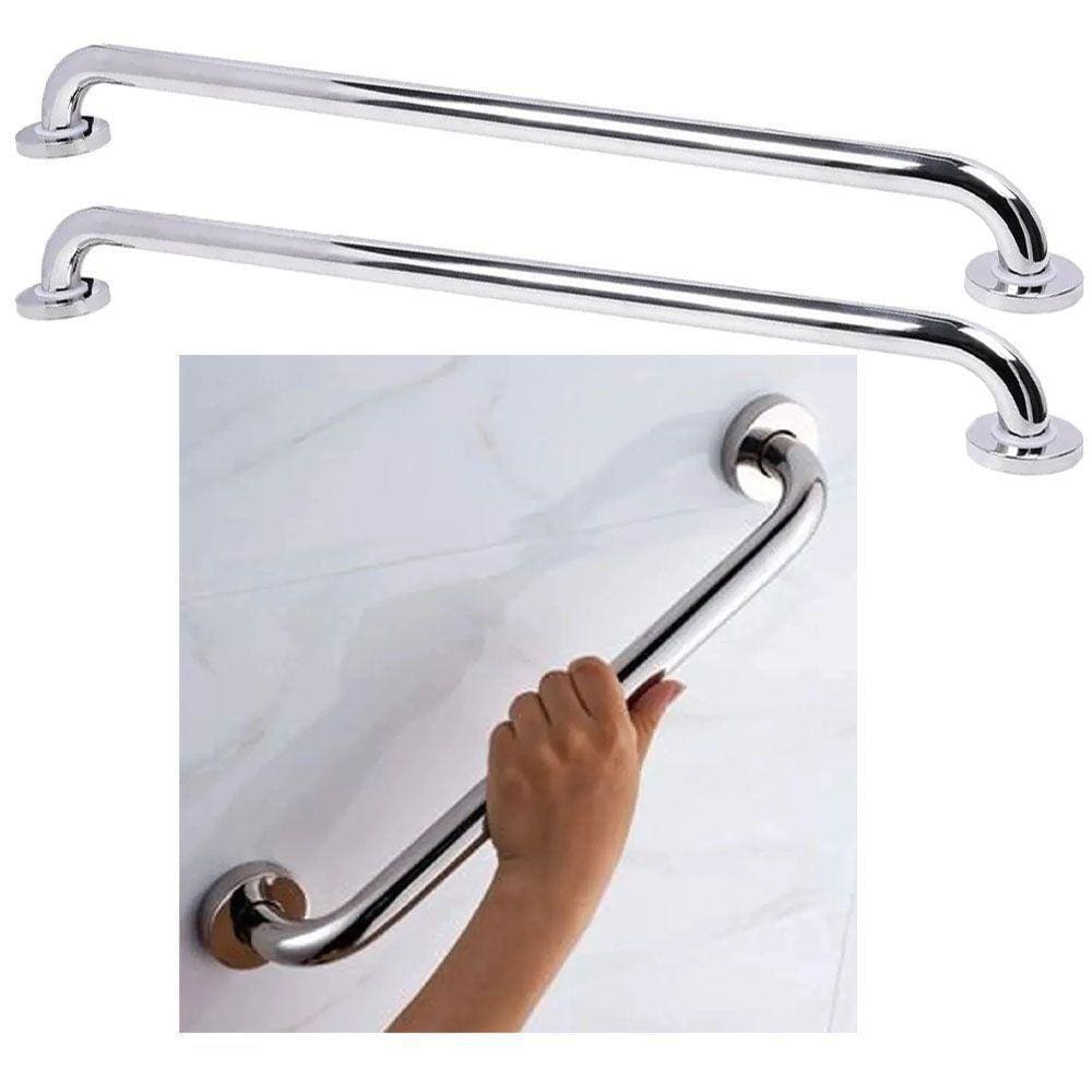 Alça Barra Apoio Inox Kit2 Uni Acessibilidade 70Cm