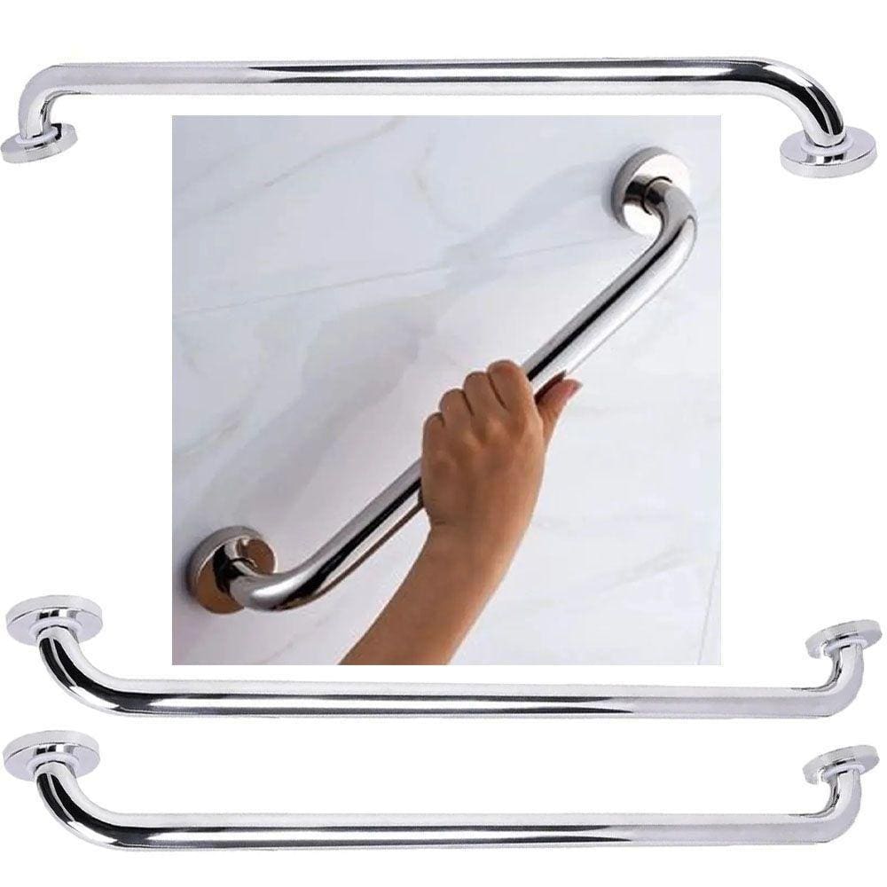 Alça Barra Apoio 70Cm Inox Kit3 Uni