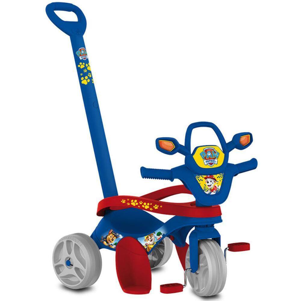 Triciclo Infantil Bandeirante Mototico - Com Empurrador Azul