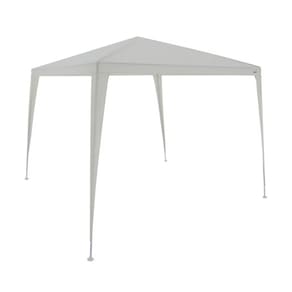 Tenda Gazebo Tubular Praia Camping 3mx3m Polietileno Branca