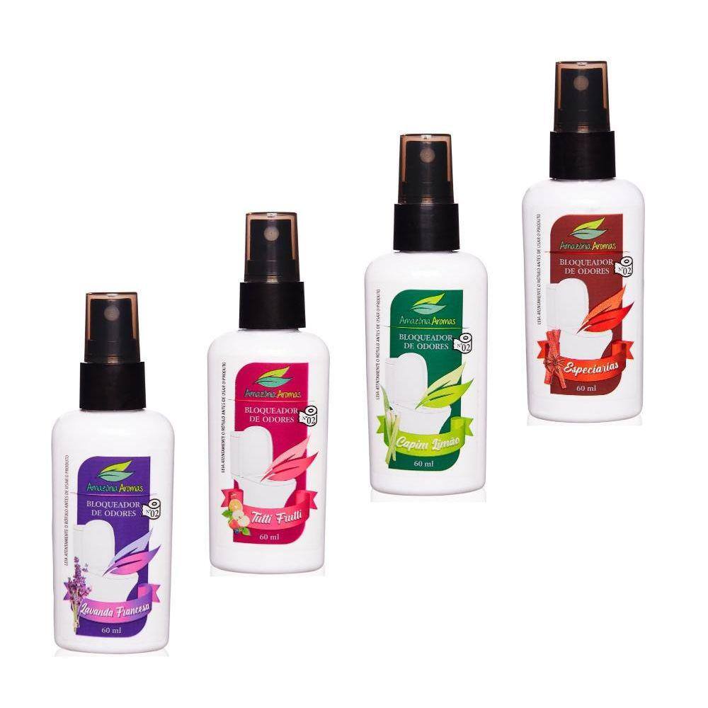 Bloqueador de Odores Kit com 4 Aromas Amazônia
