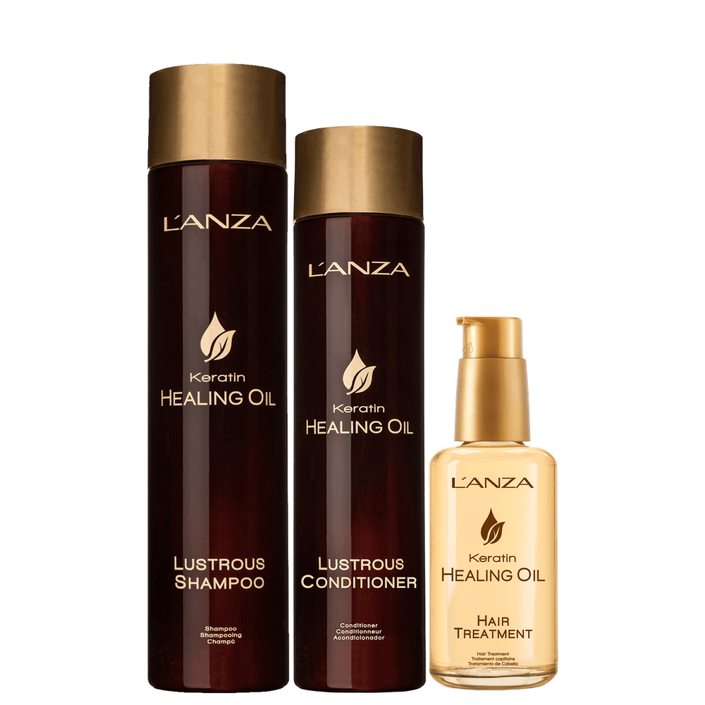 Kit L`Anza Keratin Healing Oil Treatment (3 Produtos)