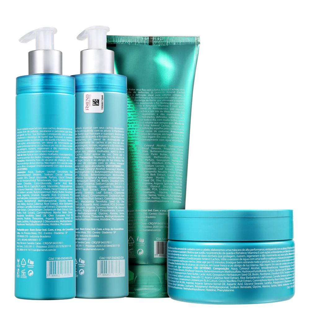 Kit Amend Cachos Crespos (4 Produtos) Blz