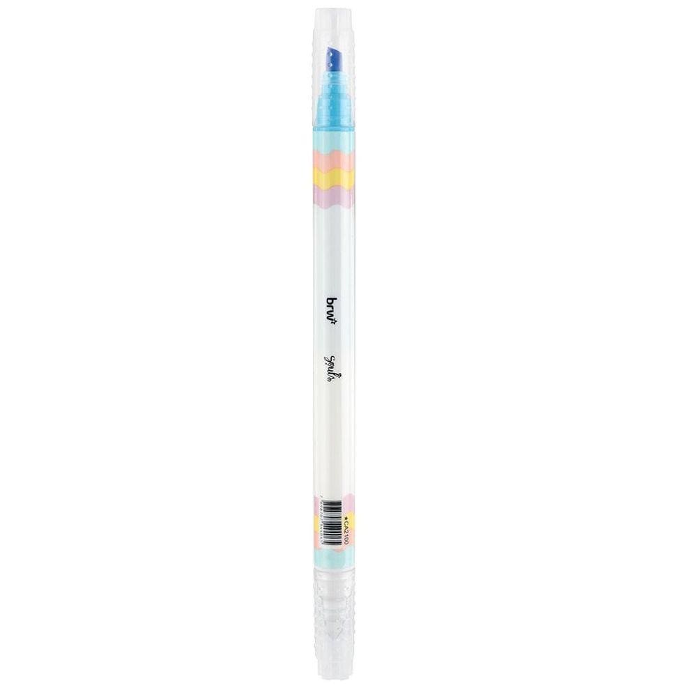 Marca Texto Apagável Ponta Dupla Cores Pastel - BRW