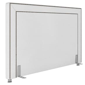 Cabeceira Cama Box Casal Queen 160Cm Mali Sintético Branco