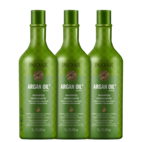 Kit Inoar Argan Oil System - Shampoo 3x1000ml Blz