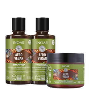 Kit Inoar Afro Vegan Trio (3 Produtos) Blz