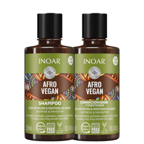 Kit Inoar Afro Vegan Duo (2 Produtos) Blz